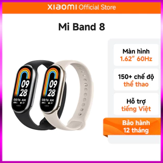 Vòng Đeo Tay Thông Minh Xiaomi Miband 8 Kết Nối APP Theo Dõi Sức Khỏe Hỗ Trợ Tập Luyện, Bản Quốc Tế - Hàng Chính Hãng