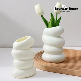 Bình hoa decor phong cách Bắc Âu đơn giản tiện dụng trang trí nội thất, đồ decor trang trí nhà cửa