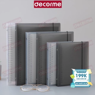 Bìa Sổ còng A4 B5 A5 20 26 30 lỗ Decorme binder bìa sổ còng sắt làm sổ planner bullet journal