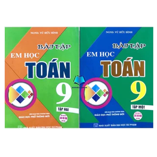 Sách - Combo Bài tập em học Toán 9 - tập 1 + 2 (dùng chung cho các bộ SGK hiện hành) (HA)