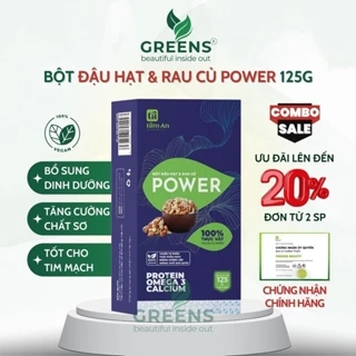 Bột Đậu Hạt và Rau Củ Power Tâm An Thuần Chay 125G | Greens Beauty