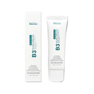 Kem Chống Nắng Innoskin B3+ SPF50+/PA++++ Giúp Sáng Da Mờ Thâm Nâng Tone Kiềm Dầu 50ml