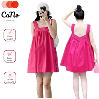 Đầm babydoll đi biển tặng kèm quần váy 2 dây chéo lưng dáng maxi thích hơp bận đi chơi tiệc tùng Ulzzang CANO CLOTHING