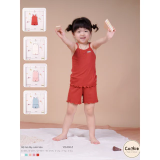 [COOKIE] Bộ 2 dây cuốn bèo bé gái size 6-9m và 4-5y