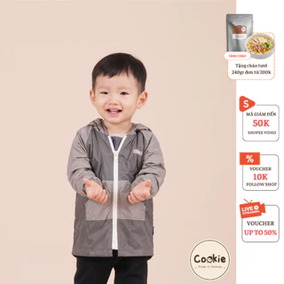 [COOKIE] Áo gió cho bé có mũ phối túi size 1-3y