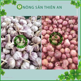 Combo hành cô đơn và tỏi KHÔ Thiên An 500g