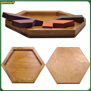 [Wish] Wooden Board Children Jigsaw Tangram Geometric Shape Puzzle Game Educational Toy