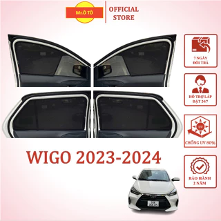 Rèm che nắng xe Toyota WIGO 2023-2024 chống UV - Mr Ô Tô - Bảo hành 2 năm.