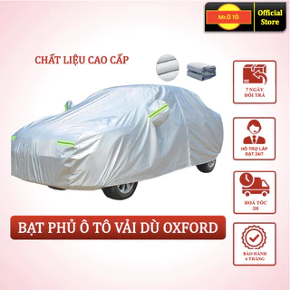 Bạt phủ ô tô vải dù Oxford cao cấp Mr Ô Tô bảo vệ xe - 8 size tiêu chuẩn.