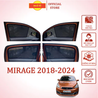 Rèm Che Nắng chống UV Xe Mitsubishi Mirage 2018-2023 chống UV - Loại 1 Mr Ô Tô - Bảo hành 2 năm