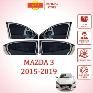 Rèm Che Nắng Xe Mazda 3 2015-2019 chống UV Hàng Loại 1 MR.ÔTÔ -Bảo Hành 2 Năm