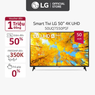 Smart UHD Tivi LG 50 inch 50UQ7550PSF - Miễn phí lắp đặt )