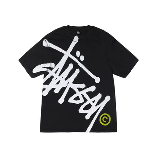 Áo Thun Stussy Form Unisex Big Logo Chữ Thun 100% cotton 2 chiều - Áo Cộc Tay Mùa Hè Hàng Full Bọc Tag hot trend 2024