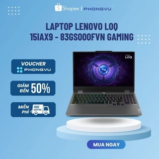 Laptop Lenovo LOQ 15IAX9 - 83GS001SVN Gaming (i5-12450HX) (Xám) - Chính hãng Bảo hành 24 tháng