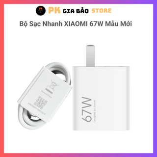 Bộ sạc nhanh Zin Xiaomi Chính Hãng 33W / 67W chuẩn Mi Turbo Charge - 67W Max 2023