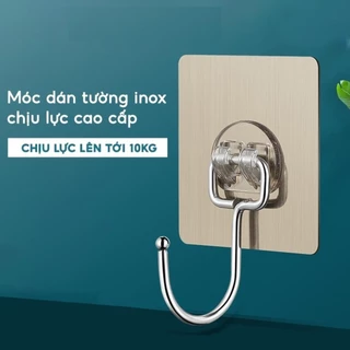 Móc dán tường siêu dính chịu lực inox 304, Móc dính tường treo đồ quần áo đồ dùng đa năng tiện ích