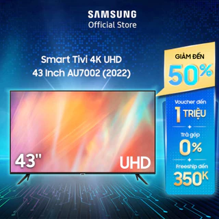 Smart Tivi Samsung 4K UHD 43 Inch UA43AU7002KXXV - Miễn phí lắp đặt