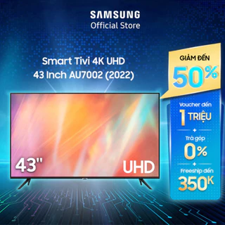 Smart Tivi Samsung 4K UHD 43 Inch UA43AU7002KXXV - Miễn phí lắp đặt