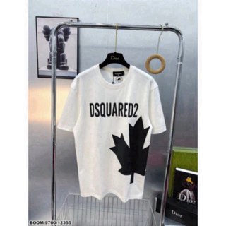 6r Áo Phông DSQUARED2 In Hình Chiếc Lá Áo Thun DSQ Premium Logo Lá Phong Siêu Hot Chất Vải Cotton Co Giãn 4 Chiều hàng s