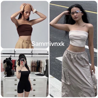 Áo ống, áo cúp ngực-áo quây dáng croptop thun tăm dáng ôm siêu xinh H36