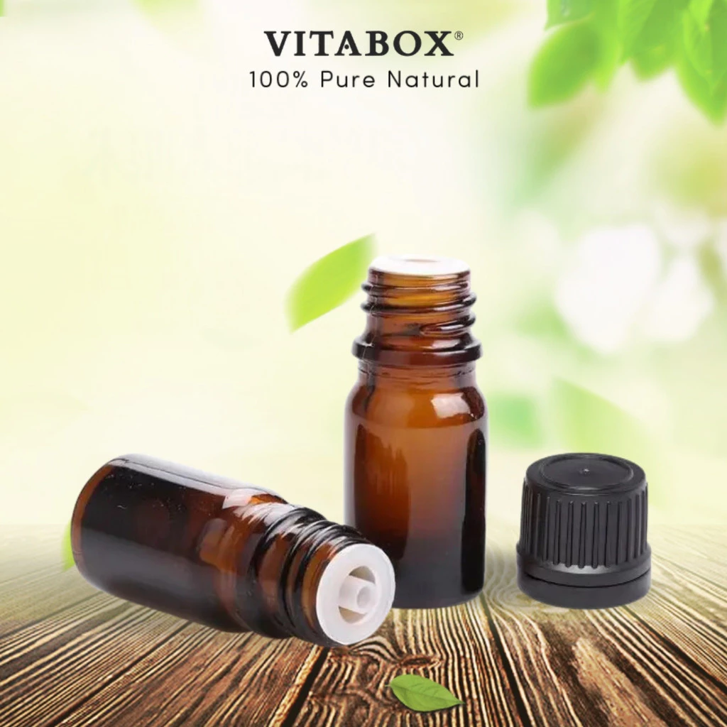 Chai Tinh Dầu Nhỏ Giọt 5mL, 10mL, 30mL, 50mL, 100mL thủy tinh màu nâu Amber- đầu nhỏ giọt / đầu bóp dropper / xịt giọt