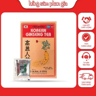 Trà hồng sâm Hàn Quốc Korean Ginseng Tea giúp thư giãn tinh thần, trí óc (Hộp gỗ/hộp giấy x 100 gói)