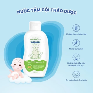 Nước tắm gội thảo dược cho bé Kutieskin 200ml - STK01