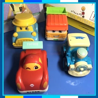 Hộp 4 Xe Đồ Cơi hoạt hình Disney Car Chạy Đà  - Xe nhựa ABS an toàn cho Trẻ Em/TNBIENHOA/