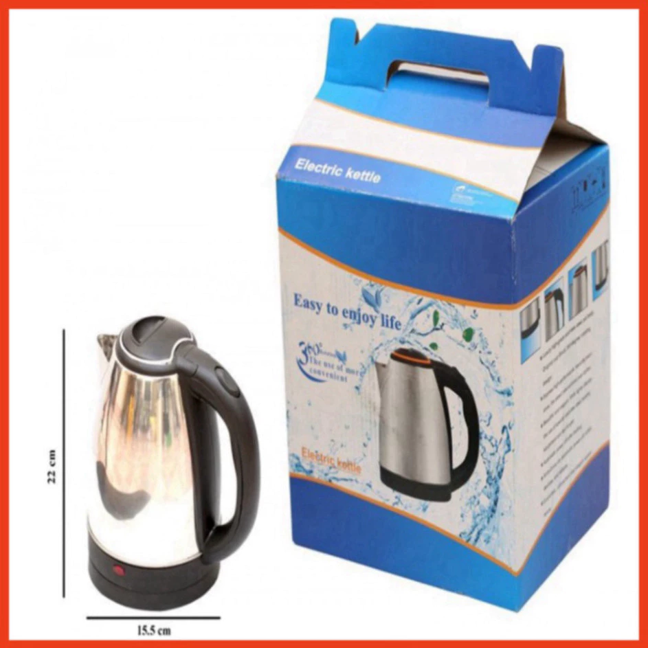 Ấm Siêu Tốc Inox 1,8 Lít Smart Gadgets Đun Sôi Cực Nhanh - Bình siêu tốc inox tốt cho sức khỏe người sử dụng - ST2