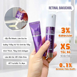 Retinol Pretty Skin, Kem dưỡng ban đêm Retinal Bakuchiol A-Mazing phục hồi trẻ hoá da 10ml - 30ml - 50g