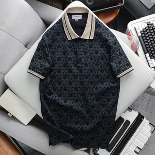 Áo Polo Nam ICONDENIM Monogram Pattern ID PLID0156