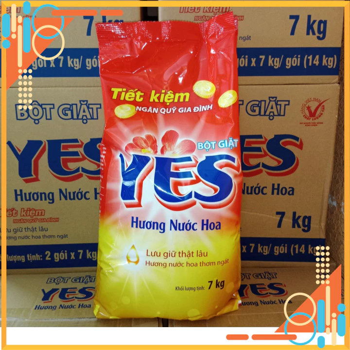 (Sỉ giá tốt) Bột Giặt YES Hương Nước Hoa 7Kg - Tiết Kiệm