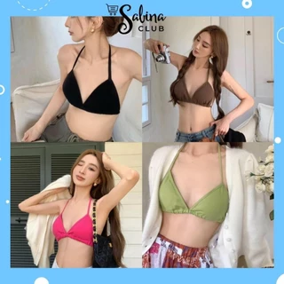 Áo Lót Cotton Đệm Lót 2 Dây Buộc Lưng Bikini Thời Trang Siêu Hot 3306  ngocphanminhkhoi