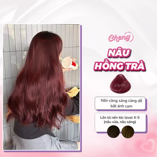 Thuốc Nhuộm Tóc Màu NÂU HỒNG TRÀ Không Tẩy | Chenglovehair, Chenglovehairs