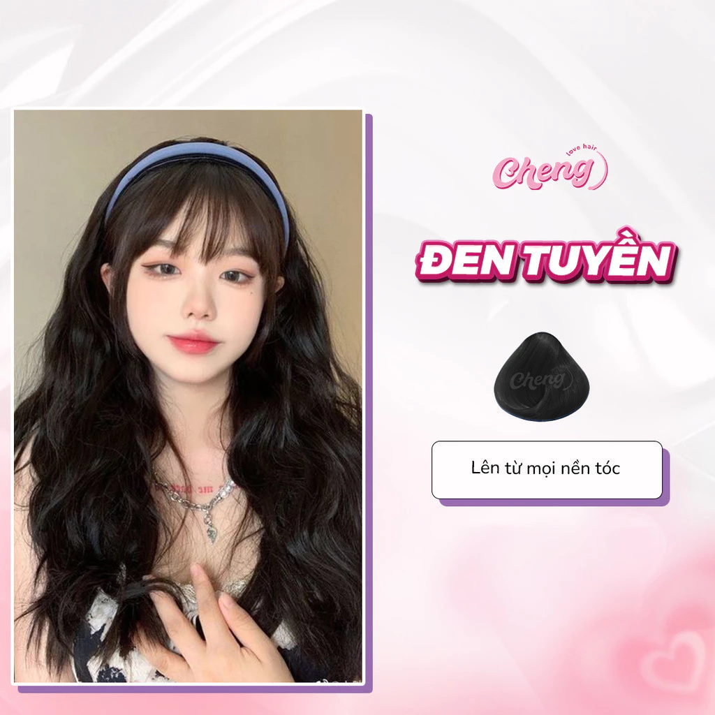 Thuốc Nhuộm Tóc Màu ĐEN TUYỀN Không Tẩy | Chenglovehair, Chenglovehairs