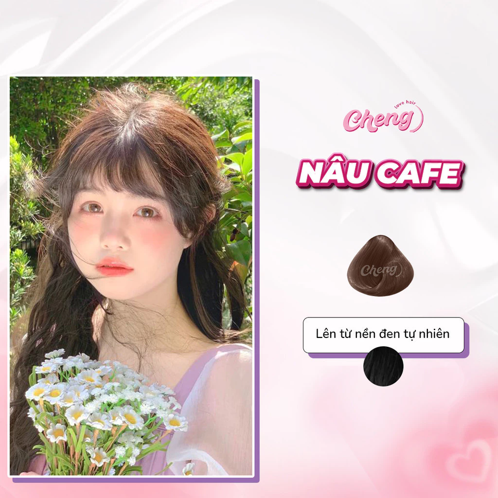 Thuốc Nhuộm Tóc Màu NÂU CÀ PHÊ - NÂU CAFE Không Tẩy | Chenglovehair, Chenglovehairs