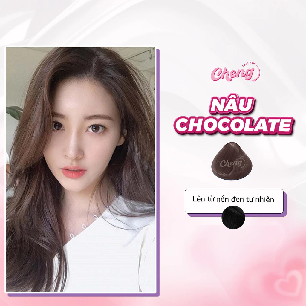 Thuốc Nhuộm Tóc Màu NÂU SOCOLA - NÂU CHOCOLATE Không Tẩy | Chenglovehair, Chenglovehairs