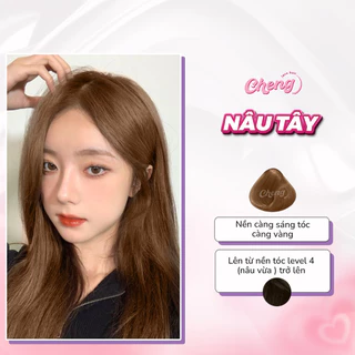 Thuốc Nhuộm Tóc Màu NÂU TÂY Không Tẩy | Chenglovehair, Chenglovehairs