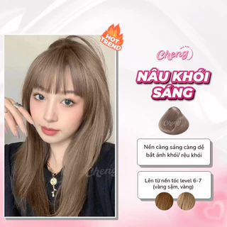 Thuốc Nhuộm Tóc Màu NÂU KHÓI SÁNG Không Tẩy| Chenglovehair, Chenglovehairs