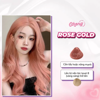 Thuốc Nhuộm Tóc Màu PEACH FUZZ - ROSE GOLD | Chenglovehair, Chenglovehairs