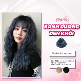 Thuốc Nhuộm Tóc Màu XANH DƯƠNG ĐEN KHÓI, Xanh Đen Khói Không Tẩy | Chenglovehair, Chenglovehairs