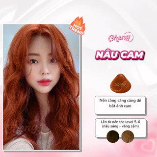 Thuốc Nhuộm Tóc Màu NÂU CAM Không Tẩy | Chenglovehair, Chenglovehairs