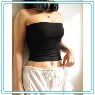 Áo ống croptop vải dày đẹp không lộ ôm thân người co dãn tốt cực tôn dáng, màu trơn basic. Áo quây CROPTOP XINH - HYE