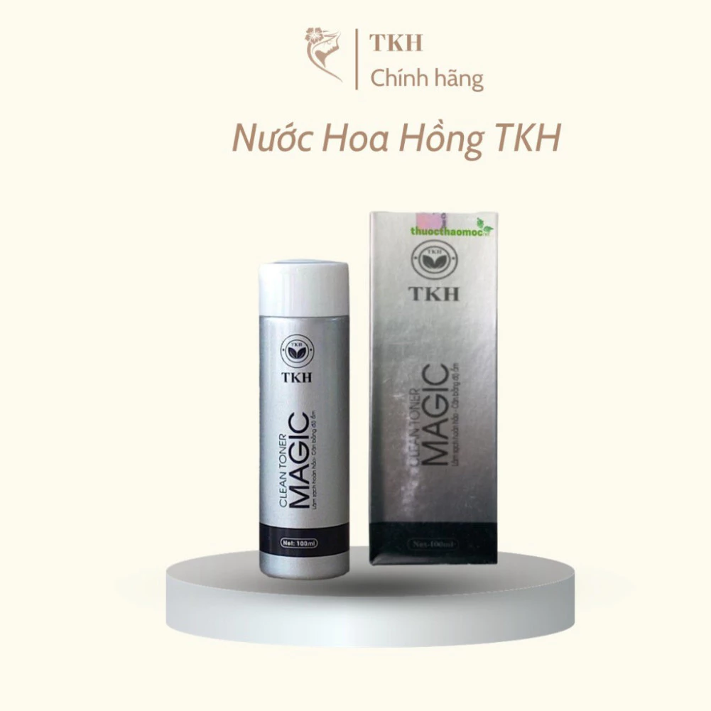 Nước Hoa Hồng Trần Kim Huyền 100ML  Cân Bằng Độ PH Thu Nhỏ Lỗ Chân Lông Dưỡng Ẩm Sàng Mịn