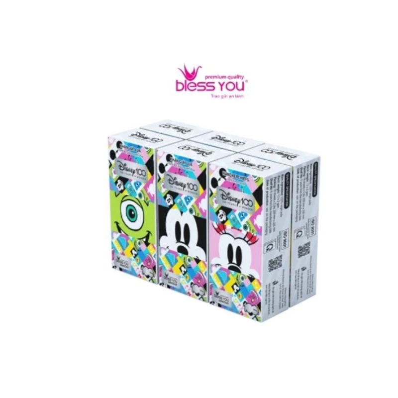 Khăn Rút Trên Blessyou Disney Selection lốc 6 gói×18 tờ / Hàng Chính Hãng - G39LOC