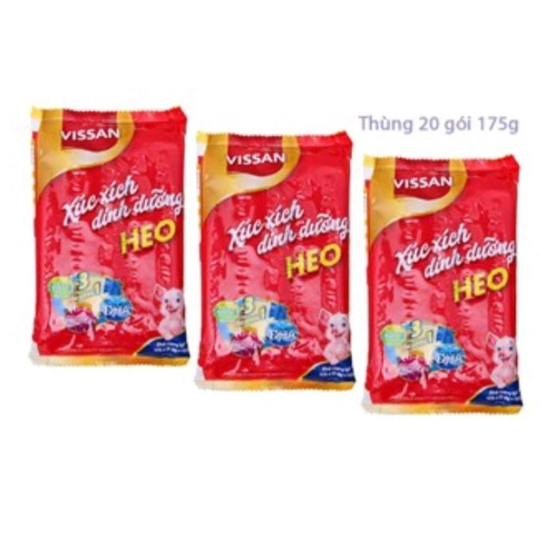 Vissan 1 Gói  Xúc Xích Dinh Dưỡng Heo gói 175g (5 cây x 35g) - V9