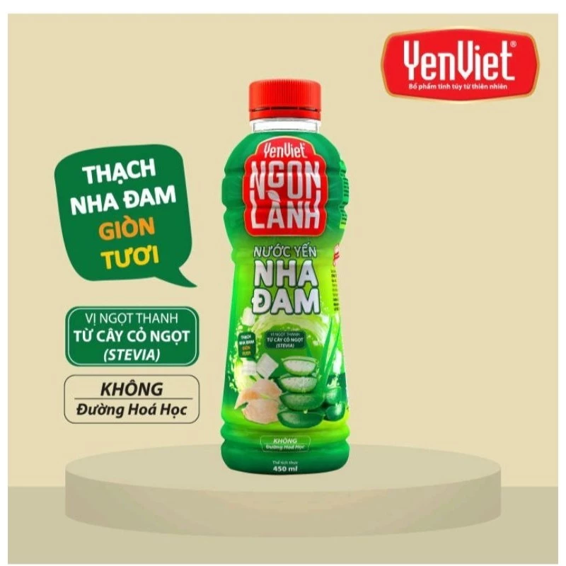 Nước Yến Nha Đam Ngon Lành Yến Việt - 1 chai x 450ml - YVNĐNL