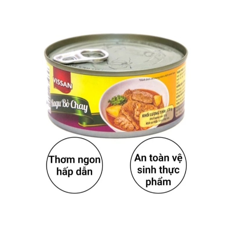 Vissan Ragu Bò Chay Hộp 170g  Date 2028  - V277