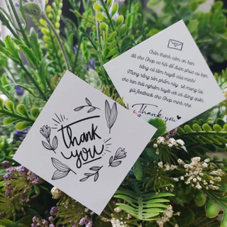 [Hot] Thiệp cảm ơn 2 mặt, card thank you