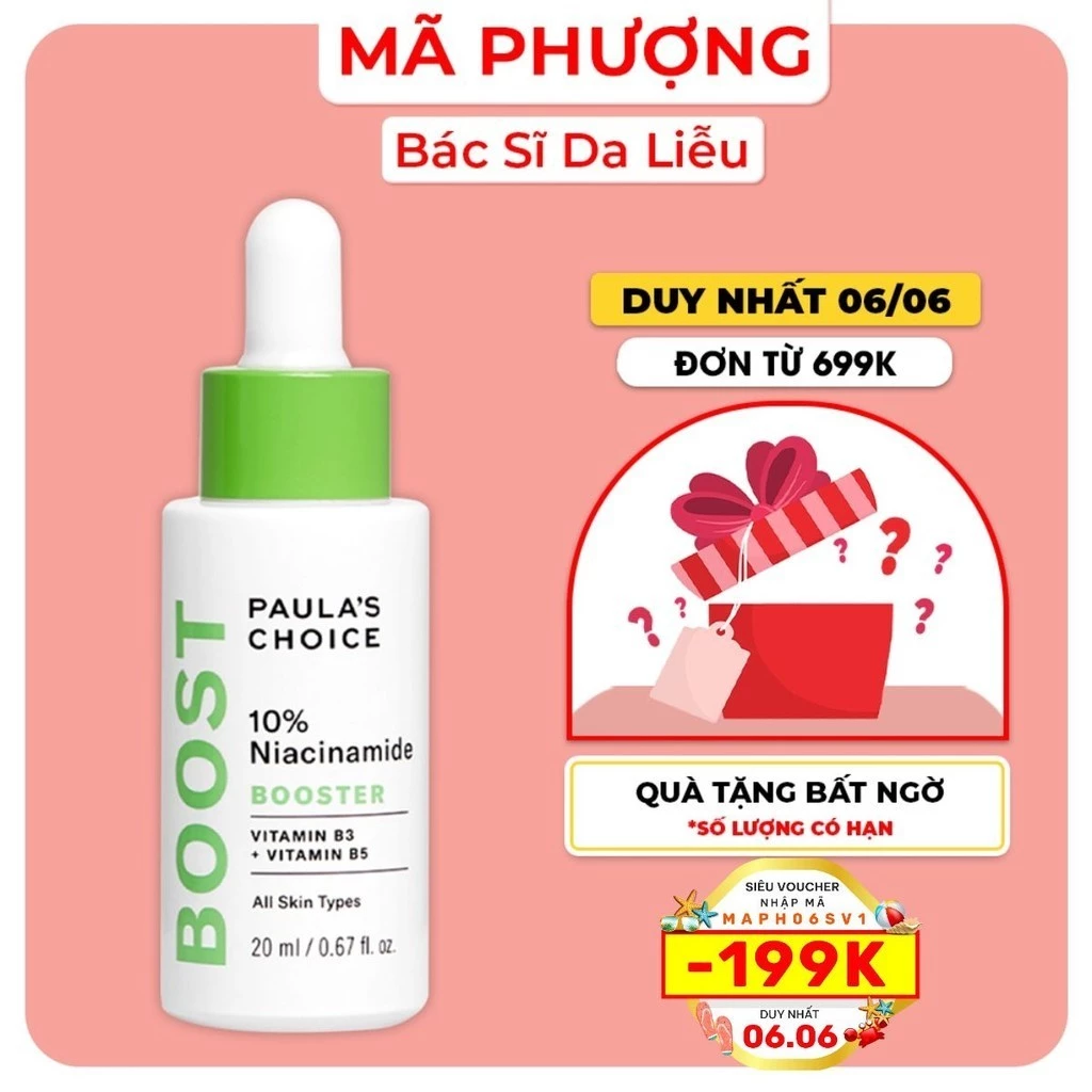 SERUM THU NHỎ LỖ CHÂN LÔNG 10% NIACINAMIDE PAULA'S choice 20ml